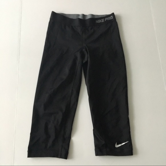 Nike Pro Dri-Fit Fitted‎ Leggings Ankle Pants Womens Size XS Inseam 27" Athletic - Picture 1 of 4